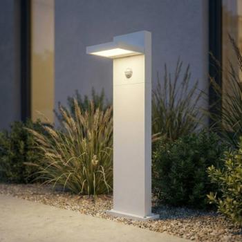 Lucande Silvan LED ösvény világítás, fehér, 65 cm, érzékelővel, IP54 kép