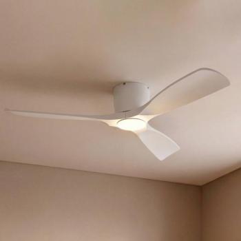 Lucande Smart LED mennyezeti ventilátor Moneno, fehér, DC, Tuya kép