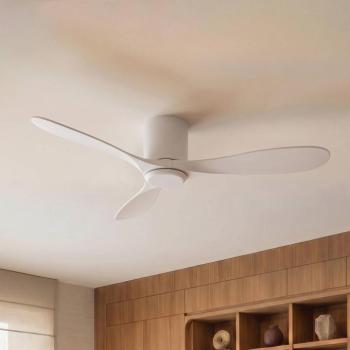 Lucande Solenus mennyezeti ventilátor, fehér, Ø 134 cm, csendes kép