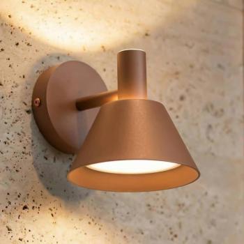 Lucande Tabena LED kültéri fali világítás, barna, IP44, CCT kép