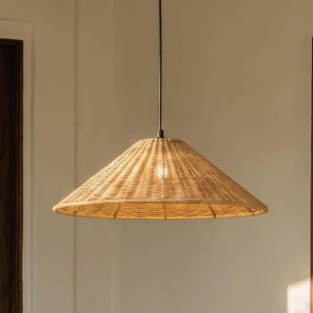 Lucande Taniola kültéri függesztett lámpa, 1 izzó, kúpos, Ø 60 cm kép