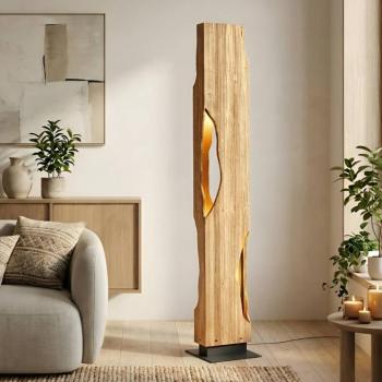 Lucande Tarry álló világítás, fa, magasság 137 cm, 4 x E27 kép