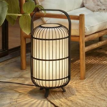 Lucande teraszlámpa Tayori, fekete, 64 cm, IP44 kép