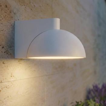 Lucande Velira LED kültéri fali világítás, világosszürke, fém, IP54 kép