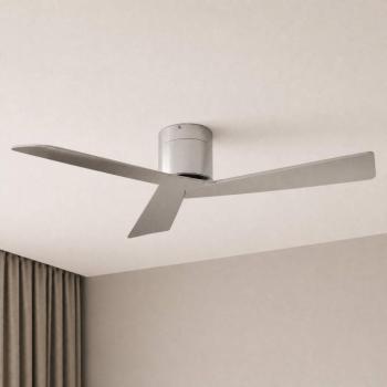 Lucande Ventoro mennyezeti ventilátor, átmérő 132 cm, ezüst, fém kép