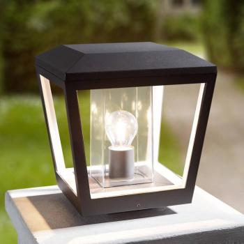 Lucande világító, talapzati világítás, antracit, fém, 24 cm, IP54 kép