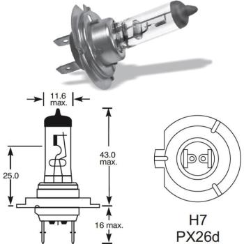 Lucas H7 55W PX26d