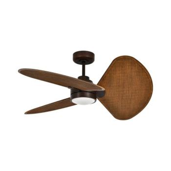 Lucci Air 51325649-LED dimmelhető látor SABLE 1xGX53/12W/230V CCT (állítható színhőmérséklet) Ø 91,5 cm barna + távirányítóval 51325649 kép