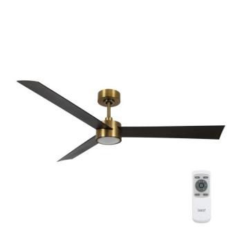 Lucci air 21610549- LED Dimmelhető látor CLIMATE 12W/230V wenge/arany + távirányító 21610549