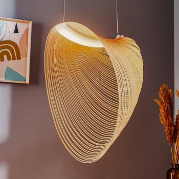 Luceplan Illan LED-es fa függőlámpa, dimmelhető, Ø 60 cm kép