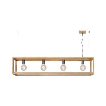 Lucide 31472/04/72 - Függeszték ORIS 4xE27/60W/230V bézs 31472/04/72 kép