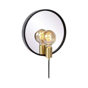 Lucide 36213/31/30 - Fali lámpa tükörrel REFLEX 1xE27/25W/230V fekete 36213/31/30 kép