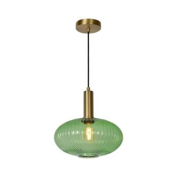 Lucide 45386/30/33 - Csillár zsinóron MALOTO 1xE27/40W/230V á. 30 cm zöld 45386/30/33 kép