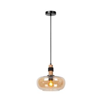 Lucide 45408/30/62 - Csillár zsinóron ILONA 1xE27/40W/230V átm. 30 cm fekete/bézs 45408/30/62 kép