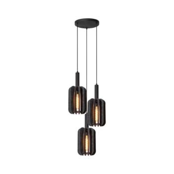 Lucide 45492/13/36 - Csillár zsinóron RAFAL 3xE27/40W/230V fekete/szürke 45492/13/36 kép