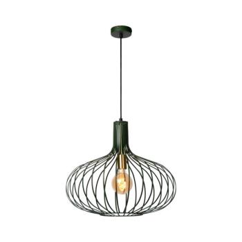 Lucide 78374/50/33 - Csillár zsinóron MANUELA 1xE27/60W/230V á. 50 cm zöld 78374/50/33