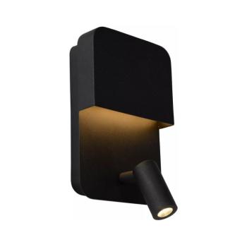 Lucide 79200/08/30 - BOXER LED fali lámpa 5W/230V + 5W USB, fekete 79200/08/30 kép