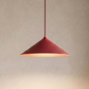 Lume L lógó világítás, bordó, fém, Ø 40 cm, GX53 kép