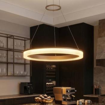 Lumen Rings LED lógó világítás, homokszínű, CCT, dimmelhető