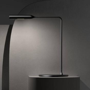 LUMINA Flo éjjeliszekrényes LED asztali lámpa, 3 000 K, fekete kép