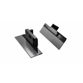 LUMINES alumínium végzáró MONO lakkozott fekete bal furattal kép