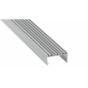 Lumines LARGO típusú alumínium profil LED szalaghoz, eloxált ezüst, 2,02m kép