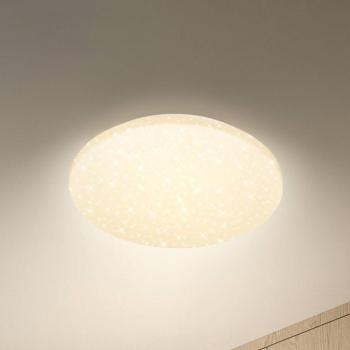 Luminus LED mennyezeti világítás, CCT, Ø 34 cm, fehér, csillagos égbolt kép