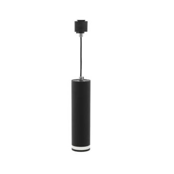 LUMO P függesztett monofázisú sínre szerelhető spotlámpa GU10 fekete transzparens gyűrűvel Φ55x200mm 2102280 VITO kép