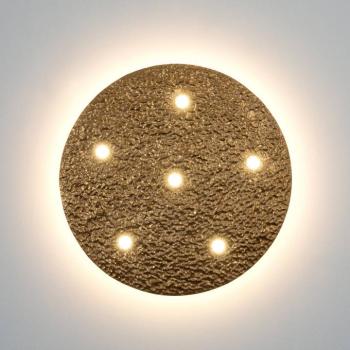 LUNADORIA LED mennyezeti világítás, arany színű, Ø 60 cm, fém, dimmelhető kép