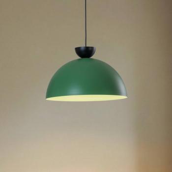 Lunaro függő lámpa, zöld, Ø 40 cm, fém kép