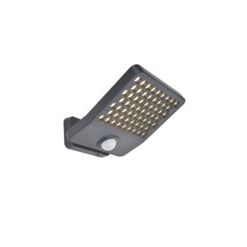 LUTEC ATLANTIS MEDIUM LED fali mozgásérzékelős lámpa , sötétszürke , 24W , természetes fehér, IP54 kép