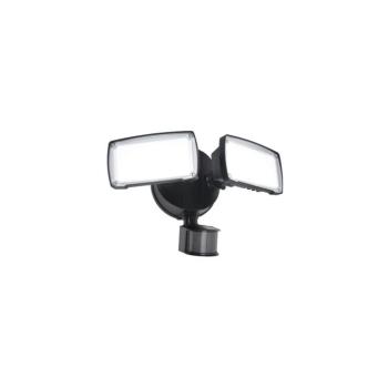 LUTEC CHIMERA LED fali reflektor 2 fejjel és mozgásérzékelővel , 21W, matt fekete, IP54 kép