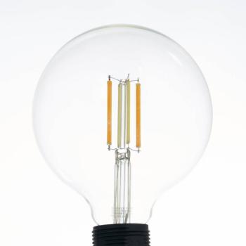 LUUMR LED izzó, E27 G125 7 W, átlátszó, okos kép