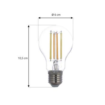LUUMR intelligens LED izzó E27 A60 7 W, átlátszó, ZigBee, Hue, Tuya kép
