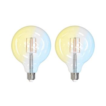 LUUMR Smart LED E27 G125 7W ZigBee Tuya Philips Hue 2 darabos készlet kép