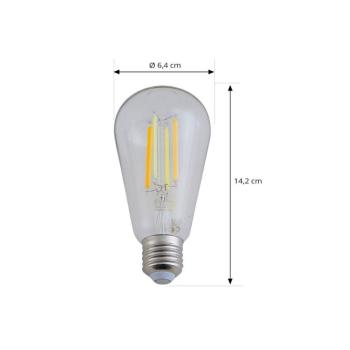 LUUMR Smart LED E27 ST64 7 W átlátszó ZigBee Hue Tuya kép