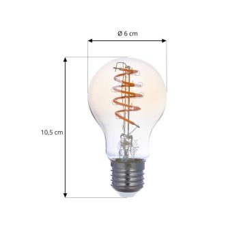 LUUMR intelligens LED izzó A60 E27, borostyánszínű, 4,9 W, Tuya Wi-Fi kép