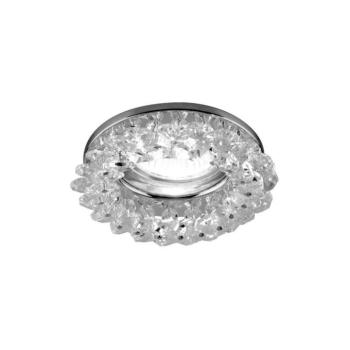 Luxera Emithor - Beépíthető lámpa 1xGU10/50W króm/kristály