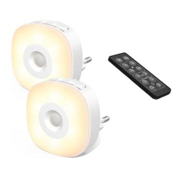 Lyridz LED meleg/hideg fény, fényerő érzékelő, 2db LED, távirányító, fehér kép
