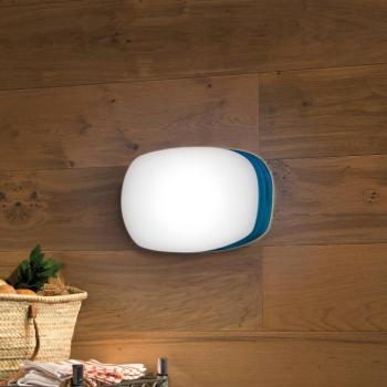 LZF Guijarro Medium LED fali lámpa, kék kép