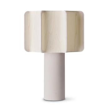 LZF Kactos asztali lámpa, elefántcsont színű/fehér, magasság 52 cm kép