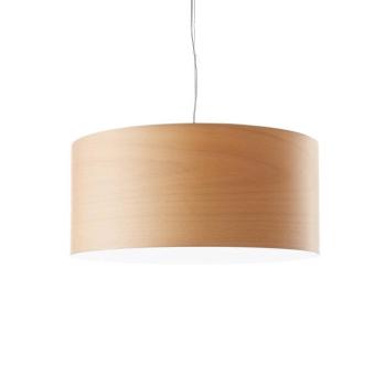 LZF LED lógó lámpa Gea, bükk színű, Ø 42 cm, fa kép