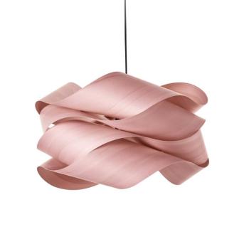 LZF Link lógó lámpa, világos rózsaszín/nikkel színű, Ø 46 cm, fa kép