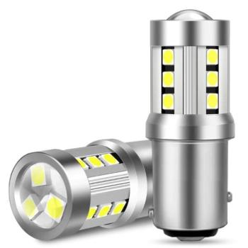 M-Style LED izzó P21/5W BAY15D 15SMD 3,5W fehér kép
