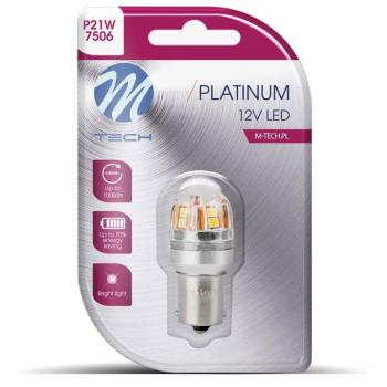 M-Tech BA15s P21/5W 12-24V 15LED, fehér, 1 db kép