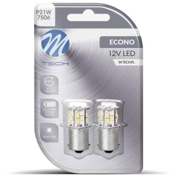 M-Tech BA15s R5W 12V 21LED, fehér, 2db kép