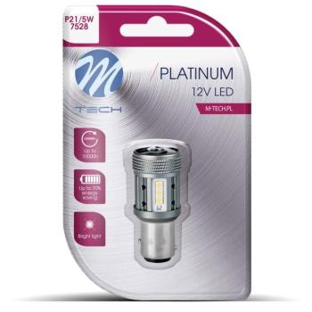 M-Tech BAY15d P21/5W 12-24V 12LED, fehér, 1 db kép