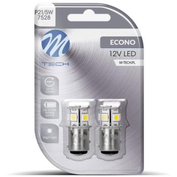 M-Tech BAY15d P21/5W 8LED, fehér, 2db kép