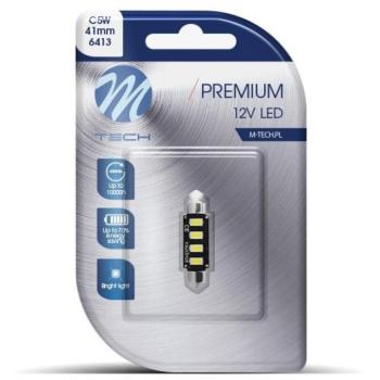 M-Tech C5W 42mm 4LED 12V CANBUS, fehér, 1 db kép