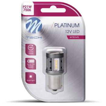 M-Tech CANBUS BA15s P21/5W 12-24V 15LED, fehér, 1 db kép